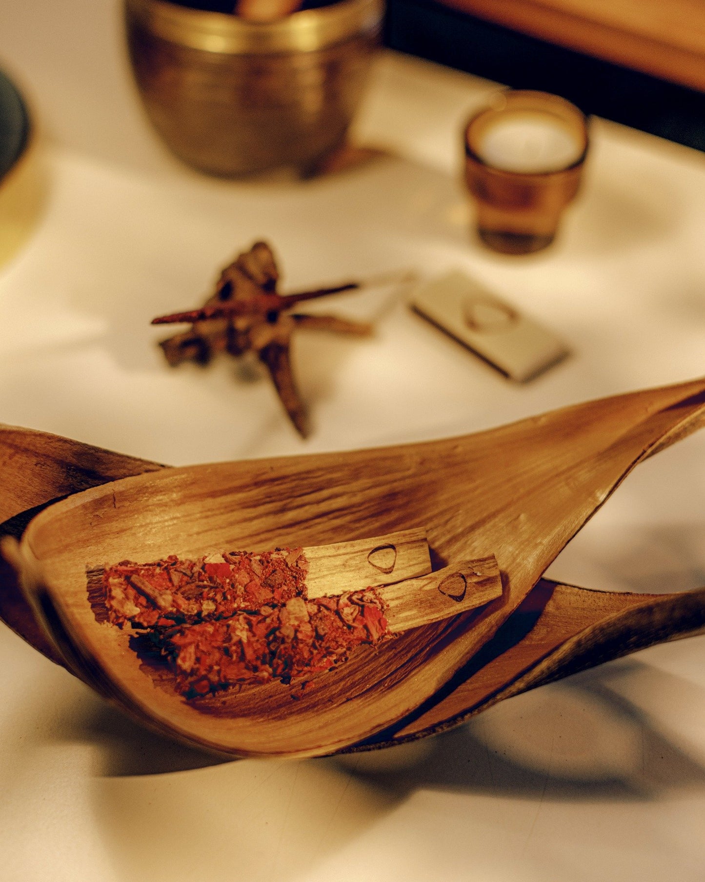 Palo Santo Stick with Rose, Hibiscus & Clove | A Little Warmer